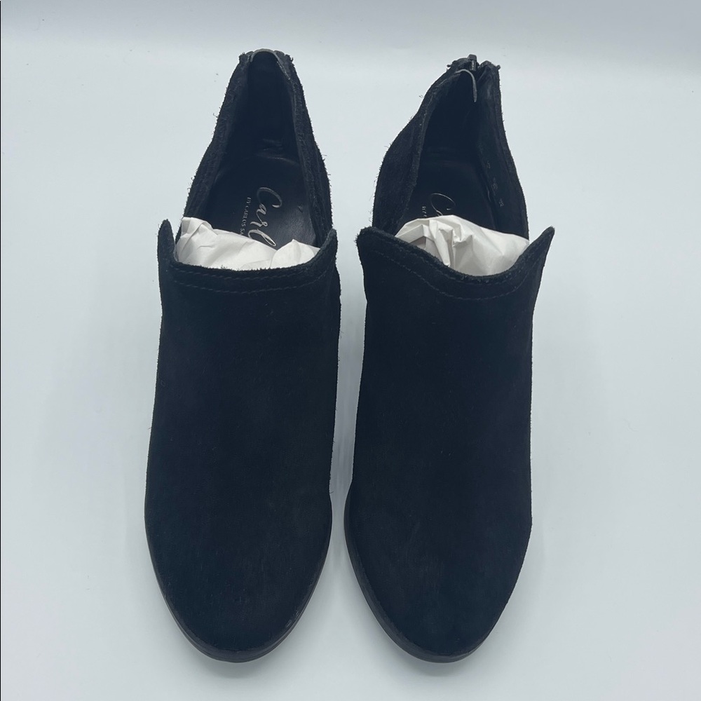 NEW Carlos by Carlos Santana Black Suede Ankle Booties Size 8.0